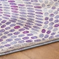 thumbnail image 5 of Addison Rugs Dream Shag Premium Machine Washable Transitional Dot Arches Purple Rectangle Rug, 8' x 10', 5 of 8