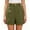 Army Green, variant on Women's Plus Size Solid Color Bermuda Shorts High Waist Straight Fit Casual Dressy Work Shorts with Pockets Navy