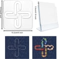 thumbnail image 2 of 4Pcs Quilting Template Knots Corner Acrylic Quilting Ruler Template Transparent Quilting Frames Stencil Sewing Ruler Set for DIY Patchwork Sewing Machine, 2 of 3