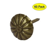 Unique Bargains 7/16" Dia Upholstery Tack Nail Decorative Thumbtack Pushpin Doornail 60Pcs