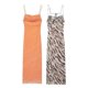 thumbnail image 2 of HH TRAF Vestido camisero elegante de verano para mujer, sin mangas, ajustado, con pliegues, estampado elegante, para vacaciones y playa, 2 of 4