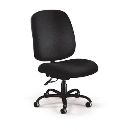 700-236 Office Furniture 400 Lbs Capacity Plywood Frame Steel Frame Big and Tall Upholstered Armless Oversized Black Task (Best Plywood For Furniture In India)