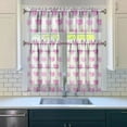 thumbnail image 3 of Kitchen Curtains 36 Inch Short - 3 Panel Set with Cute Cat Paw Pattern, Rod Pocket Window Curtain, 100% Polyester for Pet Lovers Farmhouse, Cafe, Kitchen, Bedroom, Easy Wash, 3 of 6