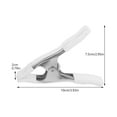 thumbnail image 3 of Shisuyan 2pcs Heavy Duty Nickel-Plated Spring Clamp A Type Clamp with PVC Protection for Backdrop Stand and Home Improvement Projects, 3 of 8