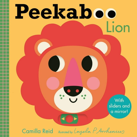 Peekaboo: Lion: (an Interactive Board Book for Babies and Toddlers with Mirror and Sliders to Push, Pull, or Turn. Cute Jungle Animal Artwork Includes a Giraffe, Monkey, and More) (Board Book)
