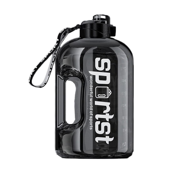 5L Ton Water Bottle for Athletes - Leakproof Large-Capacity Sports Jug with Carry Strap, Reusable Outdoor Hydration Flask