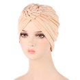 thumbnail image 3 of Baqcunre Headbands for Women, Turban Ethnic Cap Turban Headwear Cover Wrap Hat Hair Cap Braids Flower Head Cancer Heardband, Bandanas for Women, Bandanas for Men, 3 of 3