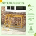 thumbnail image 6 of PawHut Wooden Chicken Activity Play w/ Swing Set, Chicken Coop Toy, Natural, 6 of 9