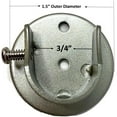 thumbnail image 2 of Urbanest Inside Mount Brackets for 5/8" and 3/4" Rods, Pewter, Set of 2, 2 of 5