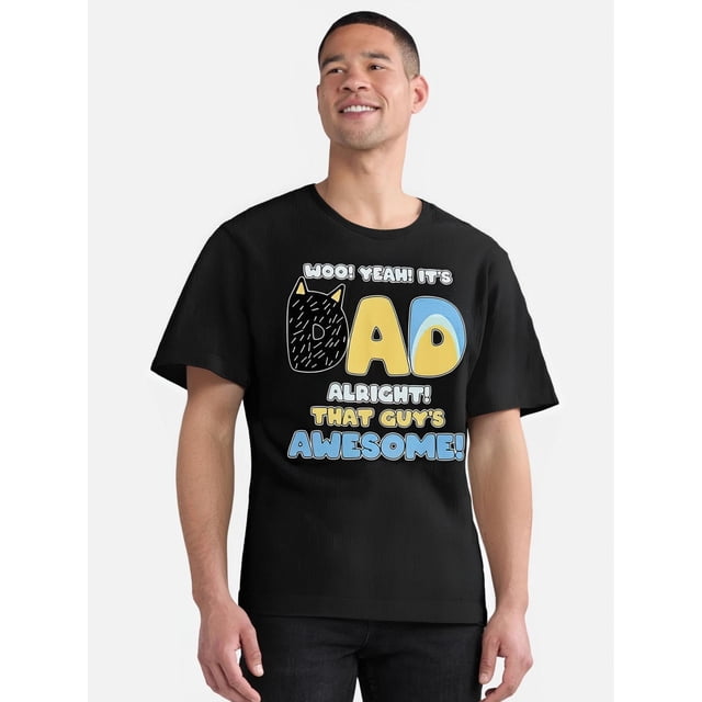 Father's Day Woops Yes, Its Dad OK, Guys Awesome Premium T-shirt 229133 Funny Men's Short Sleeve Graphic T-shirt Series Black AA Tee For Adult, Men, Women, Teen, Teenager, Adolescent, Youth.