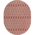 thumbnail image 6 of Jill Zarin Outdoor Collection Area Rug - Turks and Caicos (7' 10" x 10' Oval Rust Red/Ivory), 6 of 7
