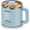B (Blue), variant on Hot Pot Electric with Steamer, 1.6L Ramen Cooker, Electric Pot for Pasta, Shabu-Shabu, Oatmeal, Soup and Egg, Portable Cooker with Dual Power Control, Dorm Room Essentials, Blue