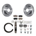 thumbnail image 1 of CMX Rear Disc Rotors Ceramic Pads Parking Brake Shoes and Hardware Kit for Car Kia Optima with Manual K8C-104464, 1 of 11