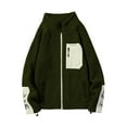 thumbnail image 2 of kamemir Men Windbreaker Jacket Lightweight Women Men Windproof Jacket Plus Size Lightweight Sun Protection Hooded Full Zip Windbreaker Outdoor Riding Sports Coat(Green,L), 2 of 4
