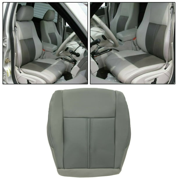 Kojem Artificial Leather Driver Seat Bottom Cover Compatible With 2005 2006 2007 Jeep Grand Cherokee Limited 2wd 4x4 Gray Black Com - 2005 Jeep Grand Cherokee Laredo Car Seat Covers Kojem Artificial Leather Driver Seat Bottom Cover Compatible With 2005 2006 2007 Jeep Grand Cherokee Limited 2wd 4x4 Gray Black Com - 2005 Jeep Grand Cherokee Laredo Car Seat Covers
