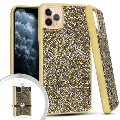 Pkg Iphone 11 Pro Max 6.5 Onyx Crystal Case Gold