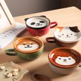 thumbnail image 3 of Taza de cerámica con forma de erizo y gato Shiba Inu de dibujos animados, bonita taza de café de aspecto alto, taza de leche para el desayuno, 3 of 5