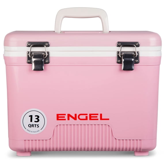 Enfriador ENGEL UC13 de 13 cuartos de galón, hermético, a prueba de fugas, rosa