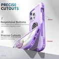 thumbnail image 6 of iPhone 11 Pro Max Case,Dteck Shockproof Rubber 3-Layer Protection Hybrid Armor Ring Holder Kickstand Cover for iPhone 11 Pro Max,Purple, 6 of 6