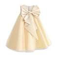 thumbnail image 4 of Toimothcn Kids Girl's Dresses Sleeveless Casual Solid Color Bowknot Wedding Dress Soft Lovely Princess Ballgown Comfy Girls Sundress 5-6 Years, 4 of 4