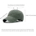 thumbnail image 2 of Unisex Vintage Cotton Washed Baseball Caps, Unstructured Low Profile Adjustable Distressed Dad Hat for Men Women, 2 of 5