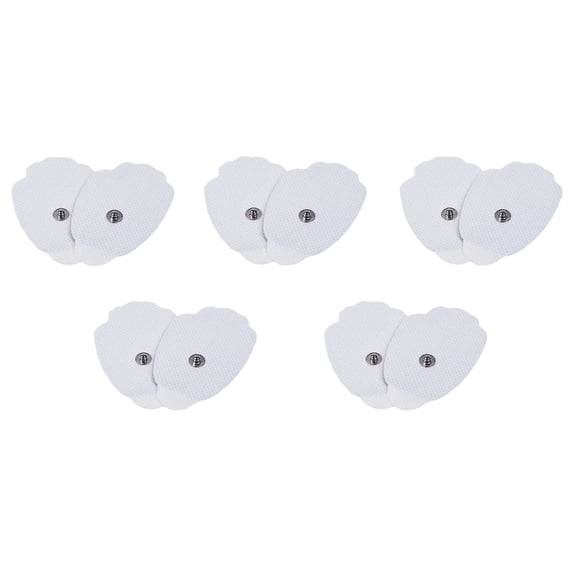 Techcare Massager 10 (5 Sets) Adhesive, Stick-on, Re-usable Massager Tens Unit Pads