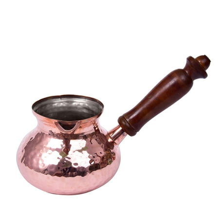 

diollo 3 Inch Hammered Brass Turkish Greek Arabic Coffee Pot Stovetop Coffee Maker Kahwa Maker Kashmiri Kahwa Kettle Tibetan Mugs 11 Oz Copper
