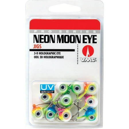 UPC: 0043193111146 | VMC Neon UV Bright Moon Eye Jig Kit – 1/8 oz