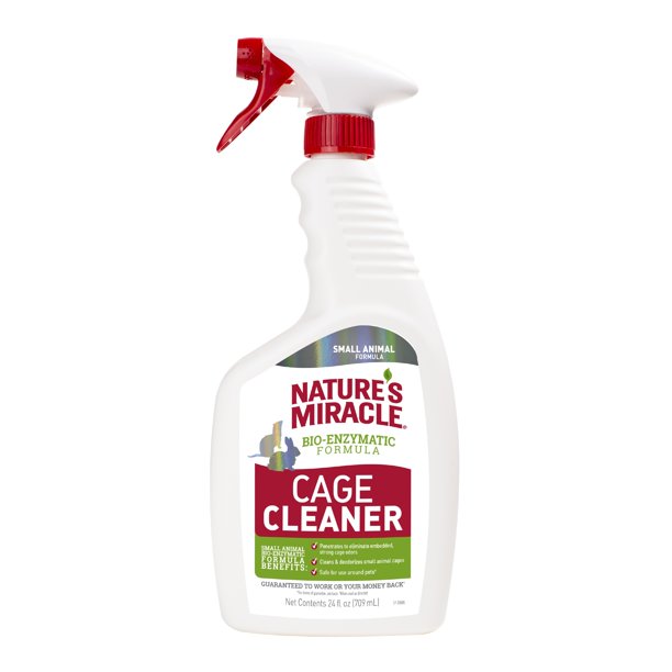 Nature’s Miracle Cage Cleaner 24 fl oz, Small Animal Formula, Cleans