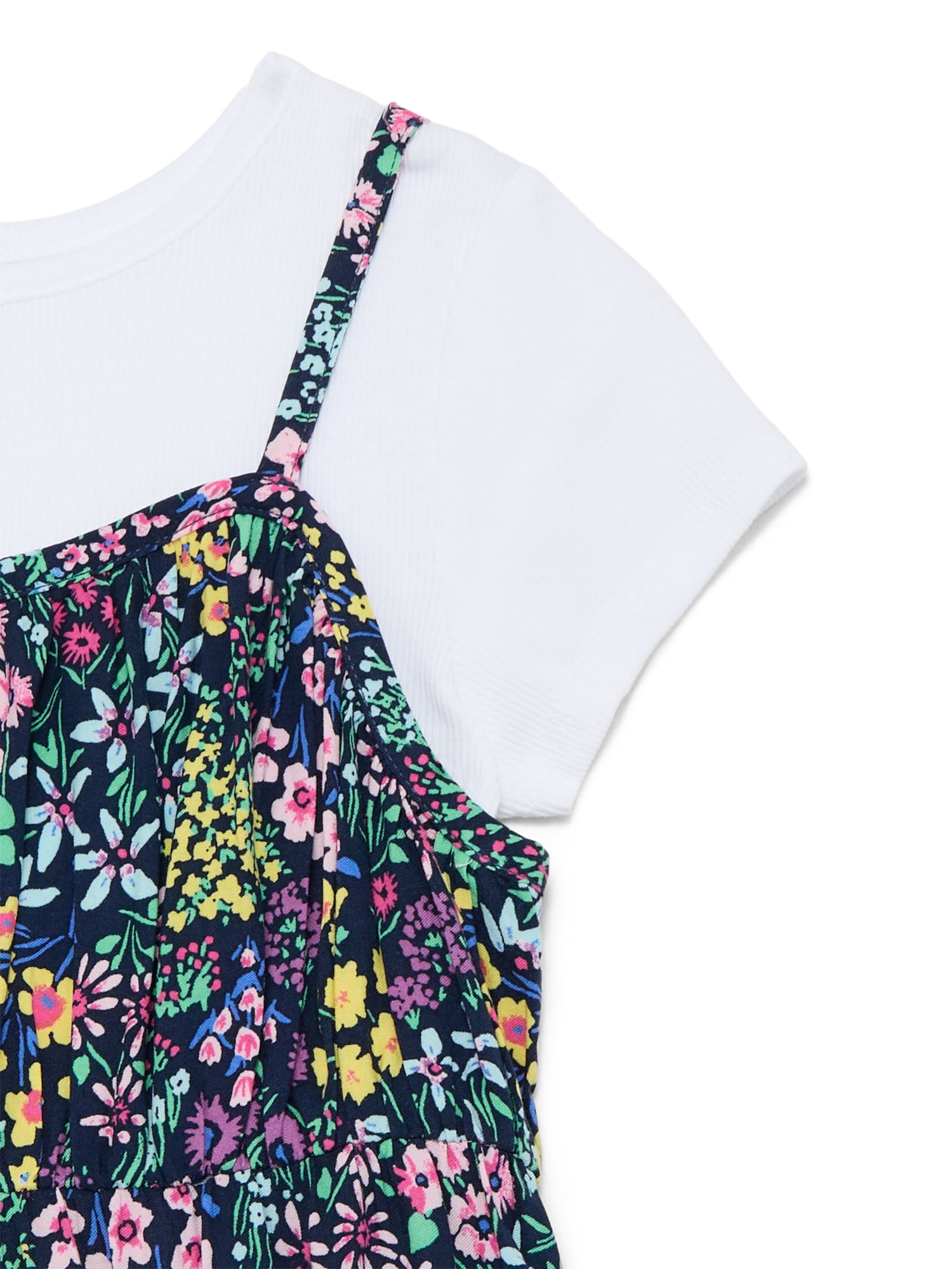 Wonder Nation Girls Cami Dress and Short Sleeve Tee, Sizes 4-18 & Plus