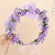 thumbnail image 2 of Jumpingount de flores, decoración para el cabello, colgante nupcial, diadema de boda, mano de obra fina, tamaño compacto, multiusos de larga Ropa, zapatos y accesorios Miscelánea Púrpura Jumpingount AP019198-04, 2 of 6