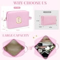 thumbnail image 2 of Gynky Makeup Bag Toiletry Bag Organizer Personalized Initial Make up Cosmetic Bags Travel Essentials for Birthday Christmas Girl Women Girlfriend Teacher Valentines Day Gifts, 2 of 9