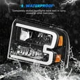 thumbnail image 3 of LED DRL Headlights For 2005 2006 2007 Ford F250 F350 F450 Super Duty Headlamps, 3 of 5