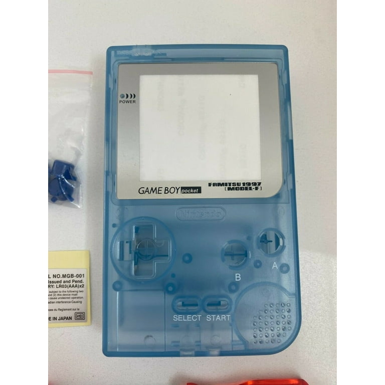 Replacement Housing for Nintendo Game Boy Pocket GBP Shell Famitsu Light  Blue