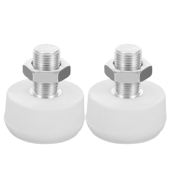Raindrops White Metal Roller Skate Toe Stoppers 2Pcs for Enhanced Stability Skating