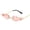fire-powder, variant on Cross-border European and American new style personalized rimless sunglasses with flame-shaped colorful ocean lenses for foreign trade