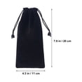 thumbnail image 2 of CIMAXIC 4 Pcs Black Flocked Cloth Watch Storage Bag Jewelry Pouches Drawstring Bags,8.27"X3.94"X0.12", 2 of 5