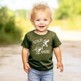 thumbnail image 3 of Wild One Dinosaur 1st Birthday T-Shirts for Baby Girls and Boys First Birthday Outfit White on Military Green Shirt 12 Months, 3 of 6