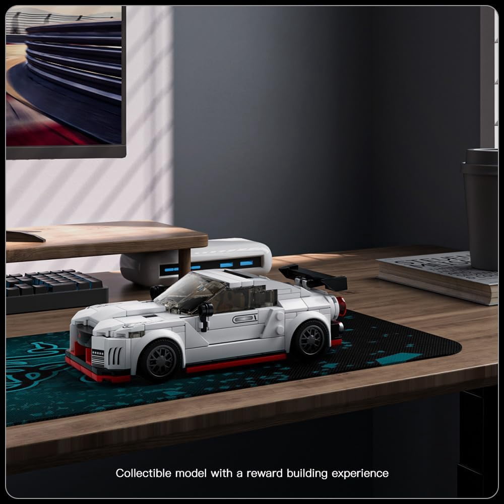 Speed Champion Car Models Building Toys with Display Case, 27031 Model Car Kits Building Blocks, Race Car Building Sets, JDM Kits for Adults (356PCS)