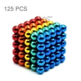 thumbnail image 1 of 5 mm 125 PIEZAS 5 colores bolas magnéticas imanes oficina juguetes escultura magnética regalo para Adepaton  LL-0589, 1 of 6