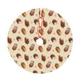 thumbnail image 5 of Christmas Tree Skirt, Chocolate Print No.J912 Soft Plush Christmas Tree Decorations Indoor, Tree Skirts Mat for New Year Halloween Holiday Christmas Party Decor 30", 5 of 6