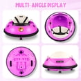 thumbnail image 6 of Vibespark 12V Bumper Car for Kid with Remote Control, Ride on Toys for Toddlers w/ 360 Degree Spin, 3 LED Lights, 5-point Safety Belit, 3 Speeds, Baby Bumper Car, Pink, 6 of 9