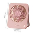 thumbnail image 4 of Hwkond Table Fan Desk Fan Battery Rechargeable Fan 180 Degrees Foldable Portable Corporal Fan 3-level Adjustable Suitable For Home Office Travel And Outdoor Use on Clearance, 4 of 7