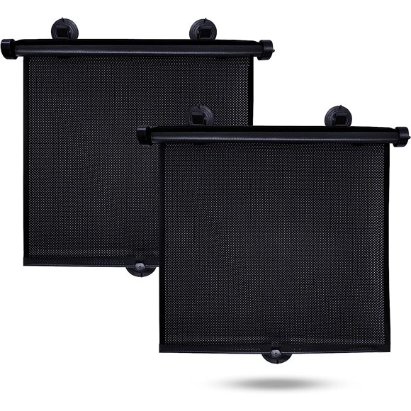 Car Window Shades for Car Windows (2 Pack) | Car Window Shade for Automotive Interior Sun Protection | Large Window Shades Offers Complete Protection from UV Rays and Sun Glare | 18" x 20"