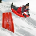 thumbnail image 1 of Slippery Racer Downhill Sprinter Flexible Kids Toddler Plastic Cold-resistant Toboggan Snow Sled With Pull Rope And Handles -25 Inch, 1 of 5