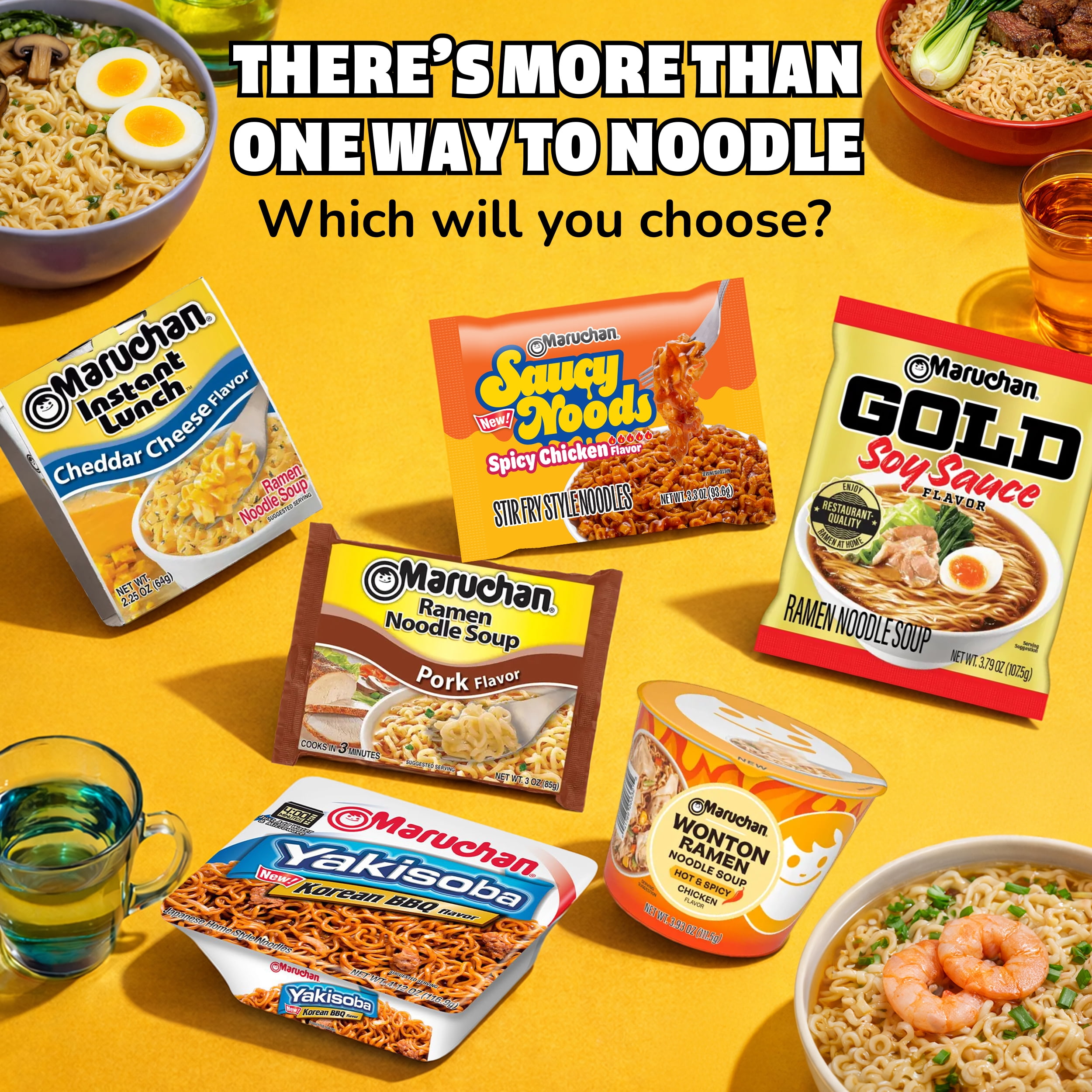 Maruchan Ramen Noodle Soup, Creamy Chicken Flavor Instant Noodles, 3 oz