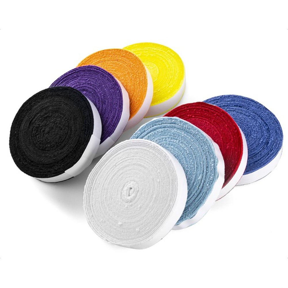 Splihome Durable Towel Grip Tape Tennis Wrap 10M 1Pc Racket Racquet Roll Sporting,White