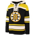 thumbnail image 2 of Men's '47 David Pastrnak Black Boston Bruins Player Name & Number Lacer Hoodie, 2 of 3
