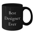 thumbnail image 2 of Funny Designer Gifts from Men, Unique Black Coffee Mugs for Best Designer Ever, Christmas Morning, 2 of 4