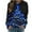 Blue, variant on Oversized Sweaters for Women Fashion Long Sleeve Christmas Tree Printed Crewneck Womens Autumn and Winter Clothes,Blue,3XL